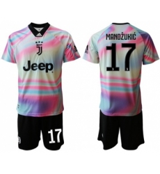 Juventus #17 Mandzukic Anniversary Soccer Club Jersey