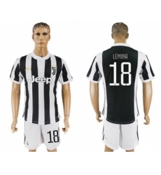 Juventus #18 Lemina Home Soccer Club Jersey