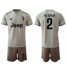 Juventus #2 De Sciglio Away Soccer Club Jersey