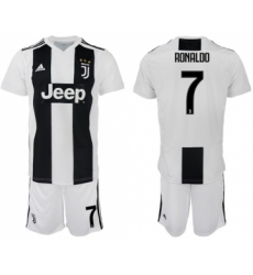 Juventus #7 Ronaldo Home Soccer Club Jersey