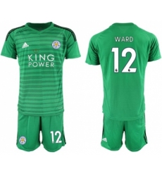 Leicester City #12 Ward Green Goalkeeper Soccer Club Jersey