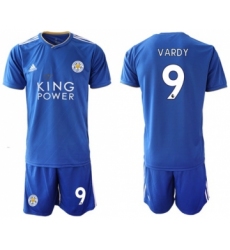 Leicester City #9 Vardy Home Soccer Club Jersey