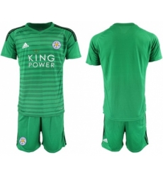 Leicester City Blank Green Goalkeeper Soccer Club Jersey