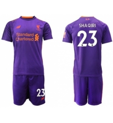 Liverpool #23 Shaqiri Away Soccer Club Jersey