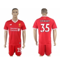 Liverpool #35 Stewart Red Home Soccer Club Jersey