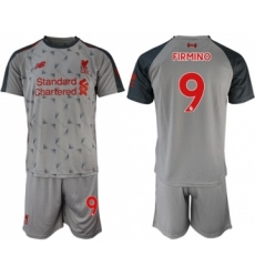 Liverpool #9 Firmino Third Soccer Club Jersey