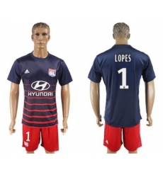 Lyon #1 Lopes Away Soccer Club Jersey