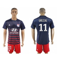 Lyon #11 Ghezzal Away Soccer Club Jersey