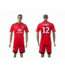 Lyon #12 Thomis Away Soccer Club Jersey