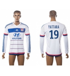 Lyon #19 Yattara Home Long Sleeves Soccer Club Jersey