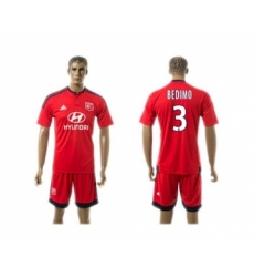 Lyon #3 Bedimo Away Soccer Club Jersey