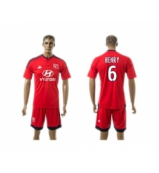 Lyon #6 Henry Away Soccer Club Jersey