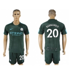 Manchester City #20 Bernardo Sec Away Soccer Club Jersey