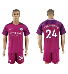 Manchester City #24 Adarabioyo Away Soccer Club Jersey