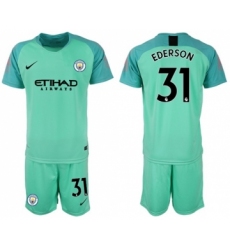 Manchester City #31 Ederson Green Goalkeeper Soccer Club Jersey