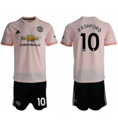 Manchester United #10 Rashford Away Soccer Club Jersey