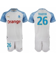 Marseille #26 Thauvin Home Soccer Club Jersey