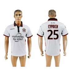 OGC Nice #25 Cypricn Away Soccer Club Jersey
