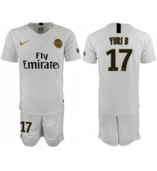 Paris Saint-Germain #17 Yuri B Away Soccer Club Jersey