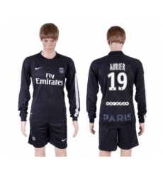 Paris Saint-Germain #19 Aurier Sec Away Long Sleeves Soccer Club Jersey
