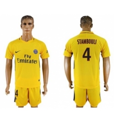Paris Saint-Germain #4 Stambouli Away Soccer Club Jersey