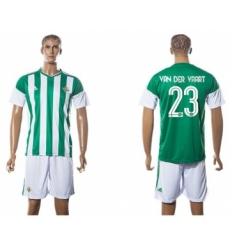 Real Betis #23 Van Der Vaart Home Soccer Club Jersey