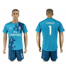 Real Madrid #1 I Casillas Sec Away Soccer Club Jersey