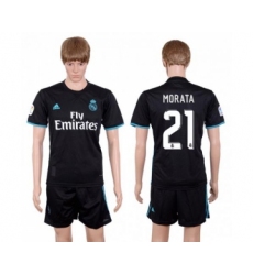 Real Madrid #21 Morata Away Soccer Club Jersey