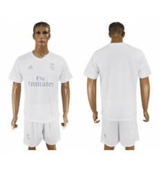 Real Madrid Blank Marine Environmental Protection Home Soccer Club Jersey