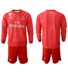 Real Madrid Blank Third Long Sleeves Soccer Club Jersey