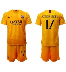 Roma #17 Cengiz Under Third Soccer Club Jersey