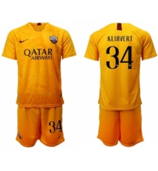 Roma #34 Kluivert Third Soccer Club Jersey