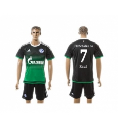 Schalke 04 #7 Raul Away Soccer Club Jersey