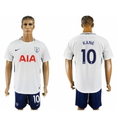 Tottenham Hotspur #10 Kane White Blue Soccer Club Jersey