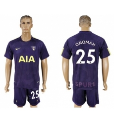 Tottenham Hotspur #25 Onomah Sec Away Soccer Club Jersey
