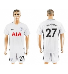 Tottenham Hotspur #27 Wimmer White Home Soccer Club Jersey