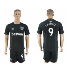 West Ham United #9 Carroll Away Soccer Club Jersey