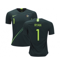 Australia #1 Ryan Away Soccer Country Jersey