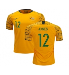 Australia #12 Jones Home Soccer Country Jersey