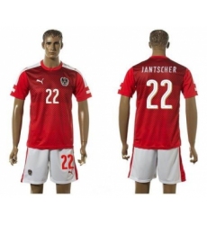 Austria #22 Jantscher Red Home Soccer Country Jersey