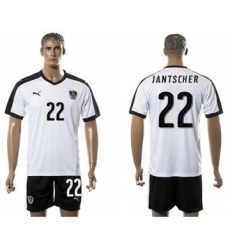 Austria #22 Jantscher White Away Soccer Country Jersey