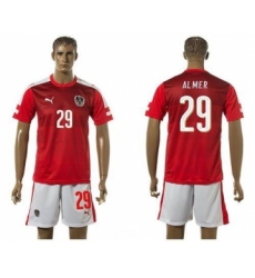 Austria #29 Almer Red Home Soccer Country Jersey