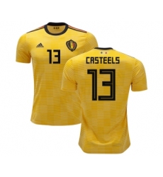 Belgium #13 Casteels Away Soccer Country Jersey