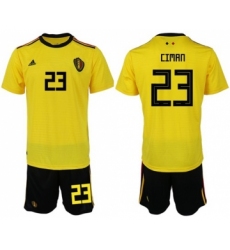 Belgium #23 Ciman Away Soccer Country Jersey
