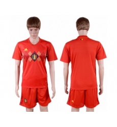 Belgium Blank Red Soccer Country Jersey