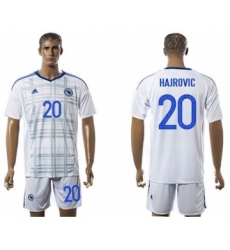 Bosnia Herzegovina #20 Hajrovic Away Soccer Country Jersey