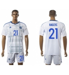 Bosnia Herzegovina #21 Hardzic Away Soccer Country Jersey