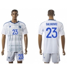 Bosnia Herzegovina #23 Salihovic Away Soccer Country Jersey