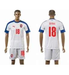 Czech #18 Sural Away Soccer Country Jersey