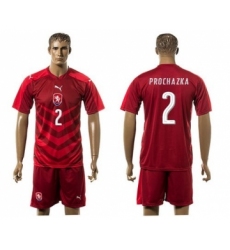 Czech #2 Prochazka Red Home Soccer Country Jersey